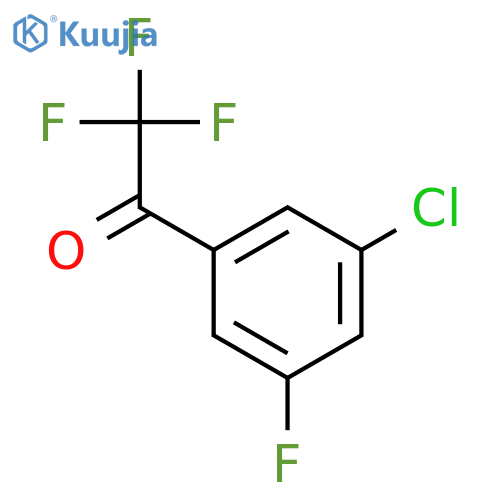 1-(3-chloro-5-fluorophenyl)-2,2,2-trifluoroethan-1-one structure