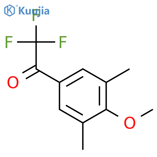 2,2,2-trifluoro-1-(4-methoxy-3,5-dimethylphenyl)ethan-1-one structure