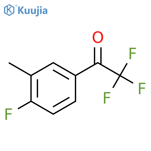 2,2,2-trifluoro-1-(4-fluoro-3-methylphenyl)ethan-1-one structure