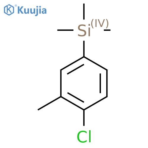 1-(Trimethylsilyl)-4-chloro-3-methylbenzene structure