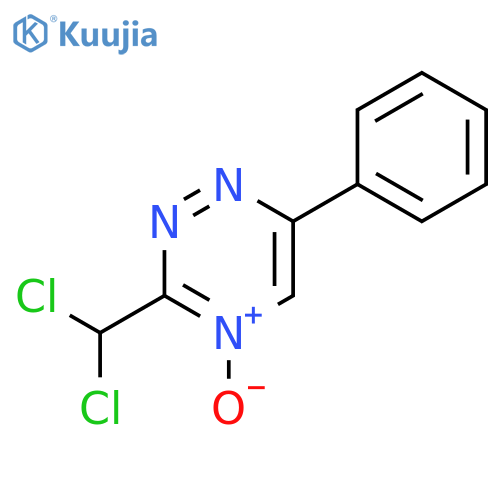 1,2,4-TRIAZINE, 3-(DICHLOROMETHYL)-6-PHENYL-, 4-OXIDE structure