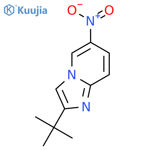 IMIDAZO[1,2-A]PYRIDINE, 2-(1,1-DIMETHYLETHYL)-6-NITRO- structure