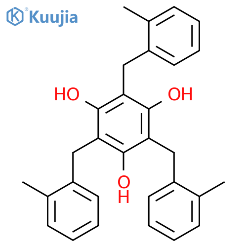 1,3,5-BENZENETRIOL, 2,4,6-TRIS[(2-METHYLPHENYL)METHYL]- structure