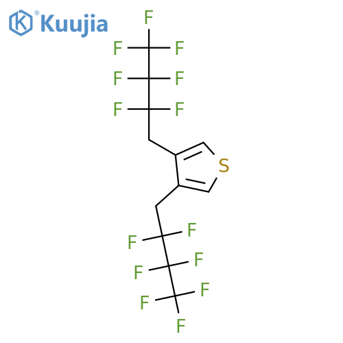 Thiophene, 3,4-bis(2,2,3,3,4,4,4-heptafluorobutyl)- structure