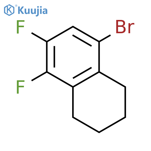 NAPHTHALENE, 8-BROMO-5,6-DIFLUORO-1,2,3,4-TETRAHYDRO- structure