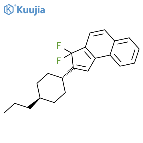 3H-BENZ[E]INDENE, 3,3-DIFLUORO-2-(TRANS-4-PROPYLCYCLOHEXYL)- structure