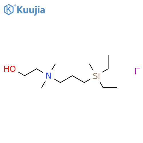 1-Propanaminium, 3-(diethylmethyl)-N-(2-hydroxyethyl)-N,N-dimethyl-, i odide structure