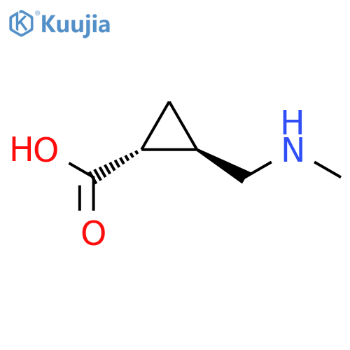 CYCLOPROPANECARBOXYLIC ACID, 2-[(METHYLAMINO)METHYL]-, TRANS- structure