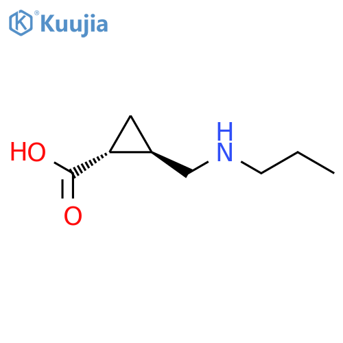 CYCLOPROPANECARBOXYLIC ACID, 2-[(PROPYLAMINO)METHYL]-, TRANS- structure