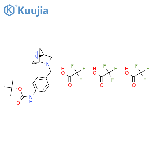 Carbamic acid,[4-(2,5-diazabicyclo[2.2.1]hept-2-ylmethyl)phenyl]-, 1,1-dimethylethyl ester(9CI) structure