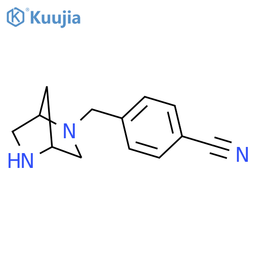 4-(2,5-DIAZA-BICYCLO[2.2.1]HEPT-2-YLMETHYL)-BENZONITRILE structure
