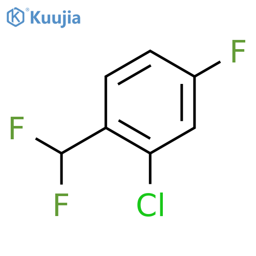 2-Chloro-1-(difluoromethyl)-4-fluorobenzene structure