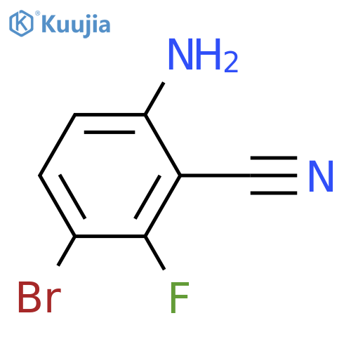 6-Amino-3-bromo-2-fluorobenzonitrile structure