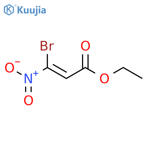 2-Propenoic acid, 3-bromo-3-nitro-, ethyl ester structure