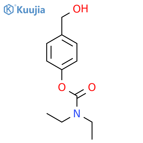 Carbamic acid, diethyl-, 4-(hydroxymethyl)phenyl ester structure