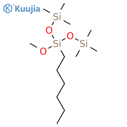 TRISILOXANE, 3-HEXYL-3-METHOXY-1,1,1,5,5,5-HEXAMETHYL- structure