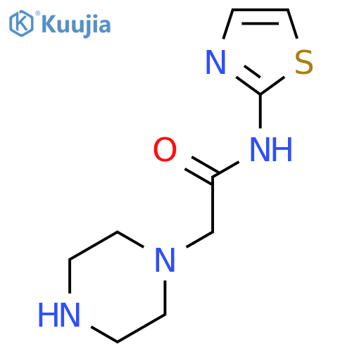 2-(Piperazin-1-Yl)-Acetic Acid N-Thiazol-2-Yl-Amide X 2 Hydrochloride Salt structure