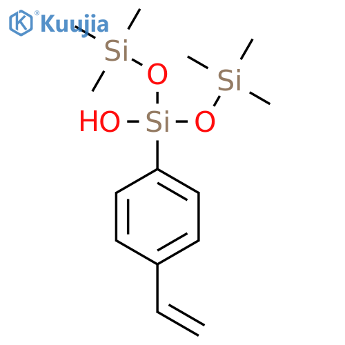 3-Trisiloxanol, 3-(4-ethenylphenyl)-1,1,1,5,5,5-hexamethyl- structure