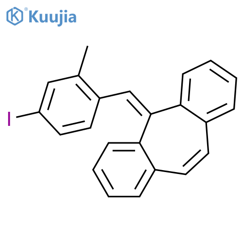 5H-DIBENZO[A,D]CYCLOHEPTENE, 5-[(4-IODO-2-METHYLPHENYL)METHYLENE]- structure