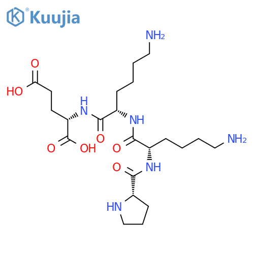 L-GLUTAMIC ACID, L-PROLYL-L-LYSYL-L-LYSYL- structure