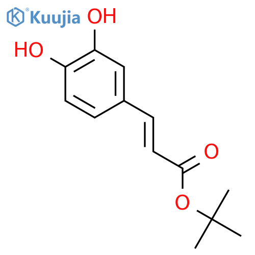 2-Propenoic acid,3-(3,4-dihydroxyphenyl)-, 1,1-dimethylethyl ester, (2E)- structure