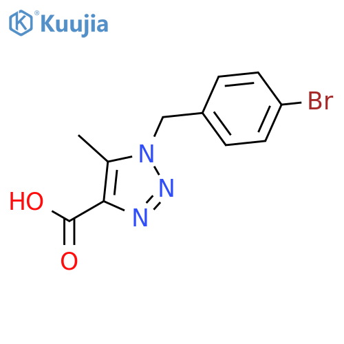1-(4-Bromobenzyl)-5-methyl-1H-1,2,3-triazole-4-carboxylic Acid structure