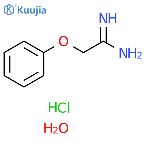 Ethanimidamide,2-phenoxy-, hydrochloride, hydrate (1:1:2) structure