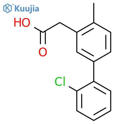 [1,1'-BIPHENYL]-3-ACETIC ACID, 2'-CHLORO-4-METHYL- structure