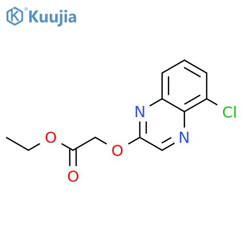 Acetic acid, [(5-chloro-2-quinoxalinyl)oxy]-, ethyl ester structure