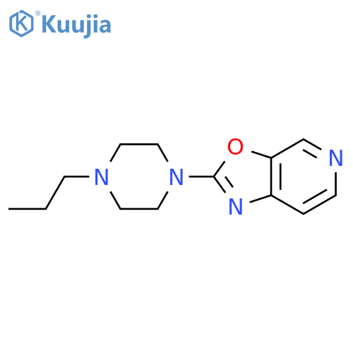 OXAZOLO[5,4-C]PYRIDINE, 2-(4-PROPYL-1-PIPERAZINYL)- structure