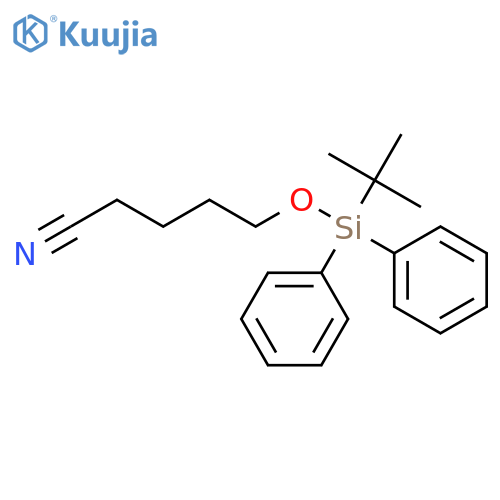 PENTANENITRILE, 5-[[(1,1-DIMETHYLETHYL)DIPHENYLSILYL]OXY]- structure