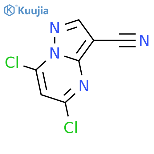 5,7-Dichloropyrazolo[1,5-a]pyrimidine-3-carbonitrile structure