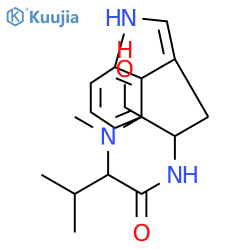 (2R,5R)-5-(hydroxymethyl)-1-methyl-2-(propan-2-yl)-1,2,4,5,6,8-hexahydro-3H-[1,4]diazonino[7,6,5-cd]indol-3-one structure