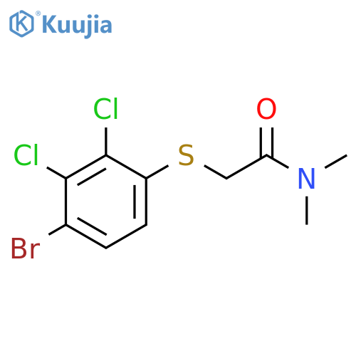 ACETAMIDE, 2-[(4-BROMO-2,3-DICHLOROPHENYL)THIO]-N,N-DIMETHYL- structure
