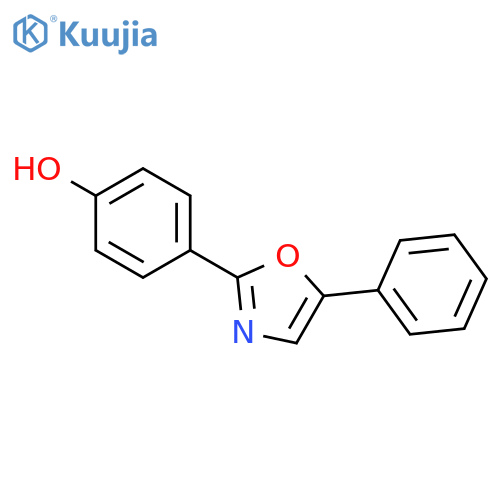 Phenol, 4-(5-phenyl-2-oxazolyl)- structure