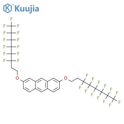 ANTHRACENE, 2,7-BIS[(3,3,4,4,5,5,6,6,7,7,8,8,8-TRIDECAFLUOROOCTYL)OXY]- structure