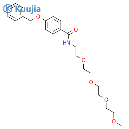 Benzamide, 4-(phenylmethoxy)-N-3,6,9,12-tetraoxatridec-1-yl- structure