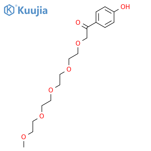 3,6,9,12,15-PENTAOXAHEXADECAN-1-ONE, 1-(4-HYDROXYPHENYL)- structure