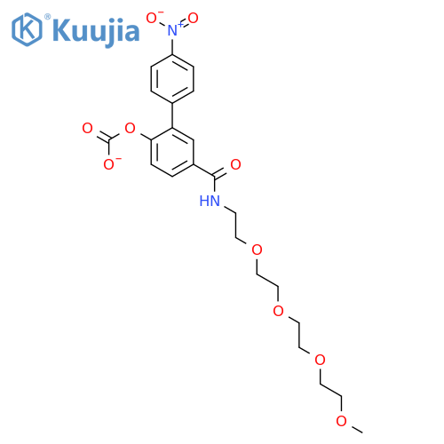 CARBONIC ACID, 4-NITROPHENYL4-(1-OXO-5,8,11,14-TETRAOXA-2-AZAPENTADEC-1-YL)PHENYL ESTER structure