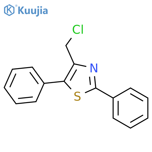 Thiazole, 4-(chloromethyl)-2,5-diphenyl- structure