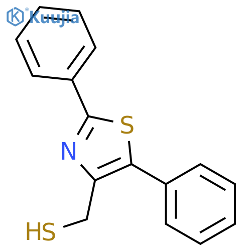 4-Thiazolemethanethiol, 2,5-diphenyl- structure