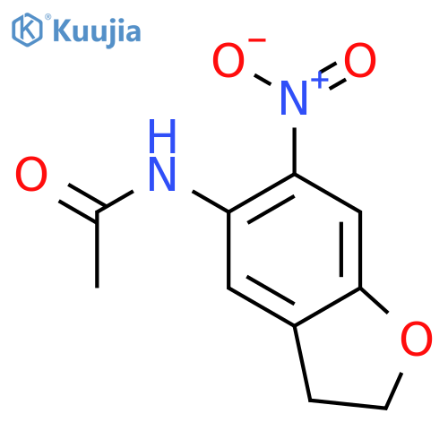 Acetamide, N-(2,3-dihydro-6-nitro-5-benzofuranyl)- structure