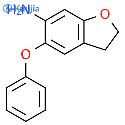6-Benzofuranamine, 2,3-dihydro-5-phenoxy- structure
