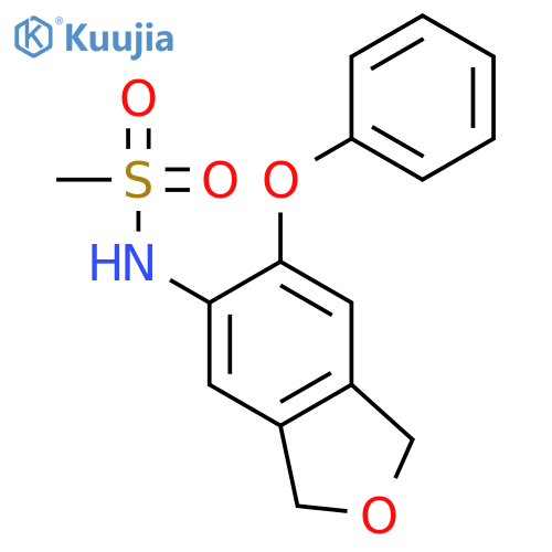METHANESULFONAMIDE, N-(1,3-DIHYDRO-6-PHENOXY-5-ISOBENZOFURANYL)- structure