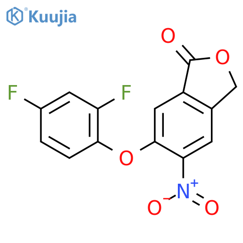 1(3H)-ISOBENZOFURANONE, 6-(2,4-DIFLUOROPHENOXY)-5-NITRO- structure