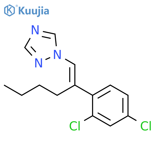 1H-1,2,4-TRIAZOLE, 1-[2-(2,4-DICHLOROPHENYL)-1-HEXENYL]- structure