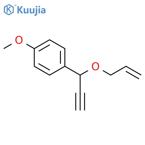 BENZENE, 1-METHOXY-4-[1-(2-PROPENYLOXY)-2-PROPYNYL]- structure