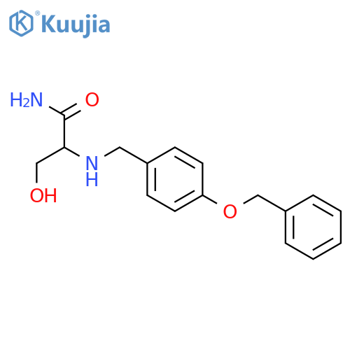 PROPANAMIDE, 3-HYDROXY-2-[[[4-(PHENYLMETHOXY)PHENYL]METHYL]AMINO]- structure