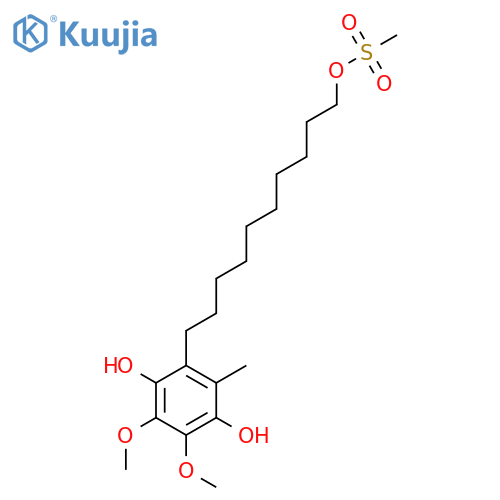 10-(2,5-dihydroxy-3,4-dimethoxy-6-methylphenyl)decyl methanesulfonate(WXG01819) structure