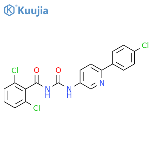 Benzamide, 2,6-dichloro-N-[[[6-(4-chlorophenyl)-3-pyridinyl]amino]carbonyl]- structure